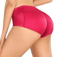 Culotte Push Up Colorée rose, vue de dos, accentue les formes féminines et offre un fessier rebondi.