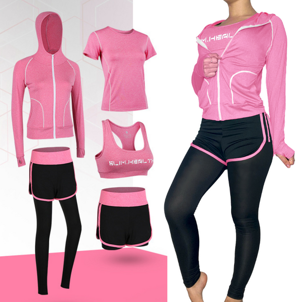 Tenue de Sport Femme Slim Healthy 5 Pièces