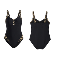 Maillot de Bain Amincissant Noir & Léopard