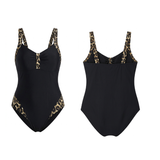 Maillot de Bain Amincissant Noir & Léopard