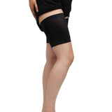 Paire de bandes de cuisses noires effet jarretelle