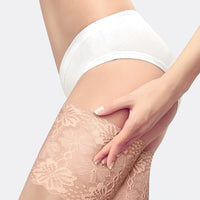 Application bande dentelle sur la cuisse