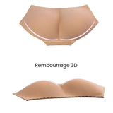 Culotte Rembourrée Push-Up Taille Basse Invisible