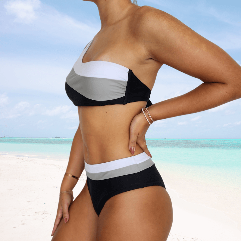 Maillot De Bain Tankini 2 Pièces CUPSHE - Col Rond & Bretelles Réglables - Pour Femme - Plage, Piscine, Vacances