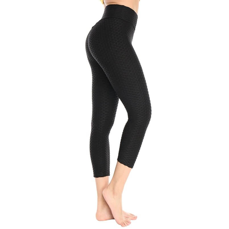 Legging Court Femme Anti-cellulite 3D - Taille Haute, Effet Sculptant Immédiat Pour Le Sport Et Le Yoga